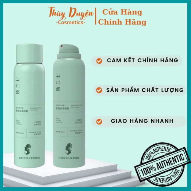 Dầu Gội Khô DGK Xanh Dạng Xịt Nội Địa Trung 150ml