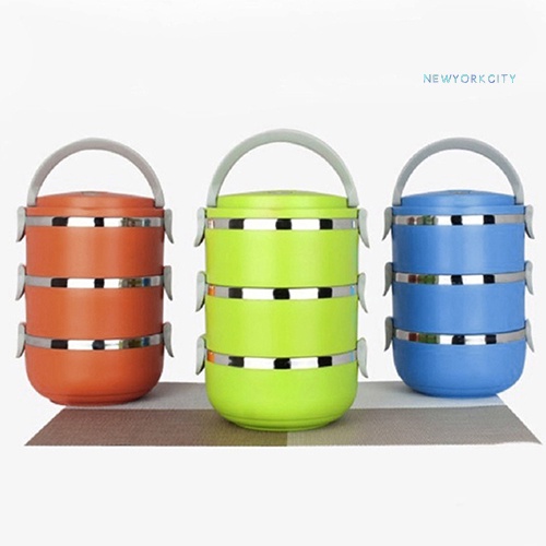 Hộp cơm Nhiều Tầng Cách Nhiệt Bằng Thép Không Gỉ