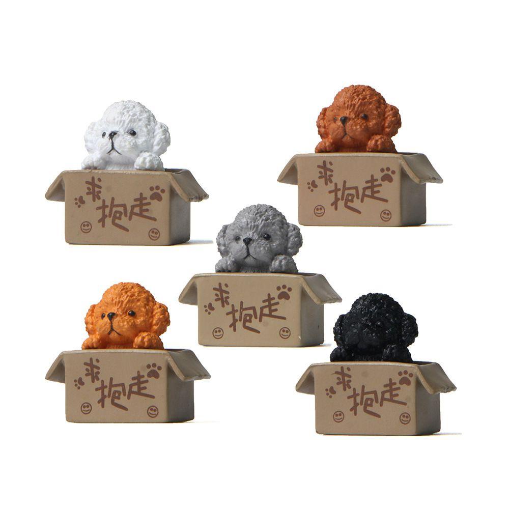 Set 5 Tượng Cún Mini Trang Trí Sân Vườn