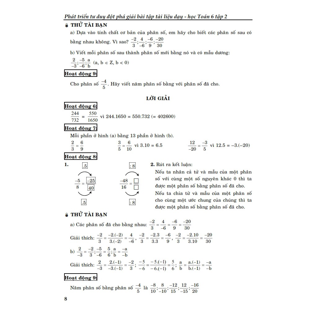 Sách - Phát Triển Tư Duy Đột Phá Giải Bài Tập Tài Liệu Dạy Học Toán 6 Tập 2