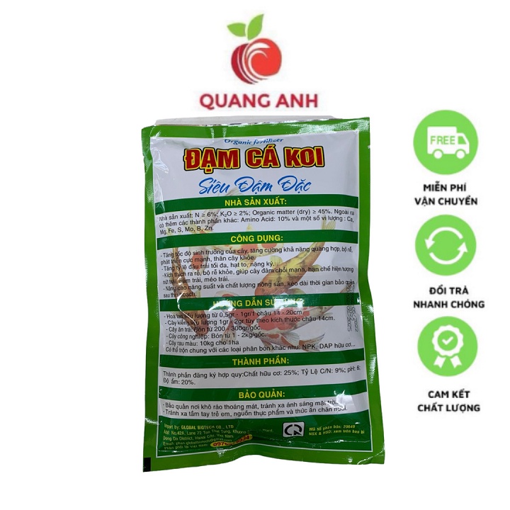 [FreeShip] Phân Bón Đạm Cá Koi - Chứa Hàm Lượng Dinh Dưỡng Siêu Đậm Đặc - Gói 700Gr