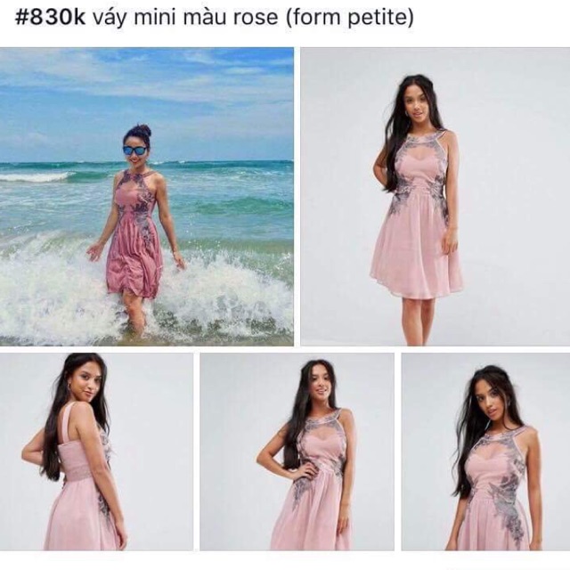 Váy mini rose Asos