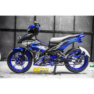 Tem Trùm Exciter 150 Xanh Đen Lion