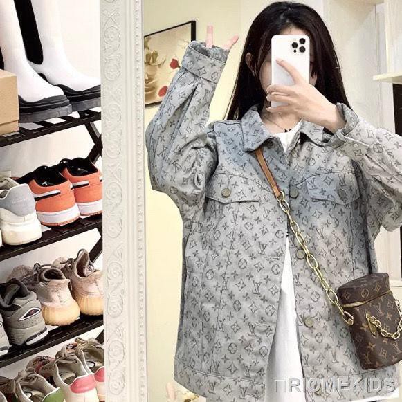 Áo Khoác Jean Tay Dài Thời Trang Dành Cho Nữ