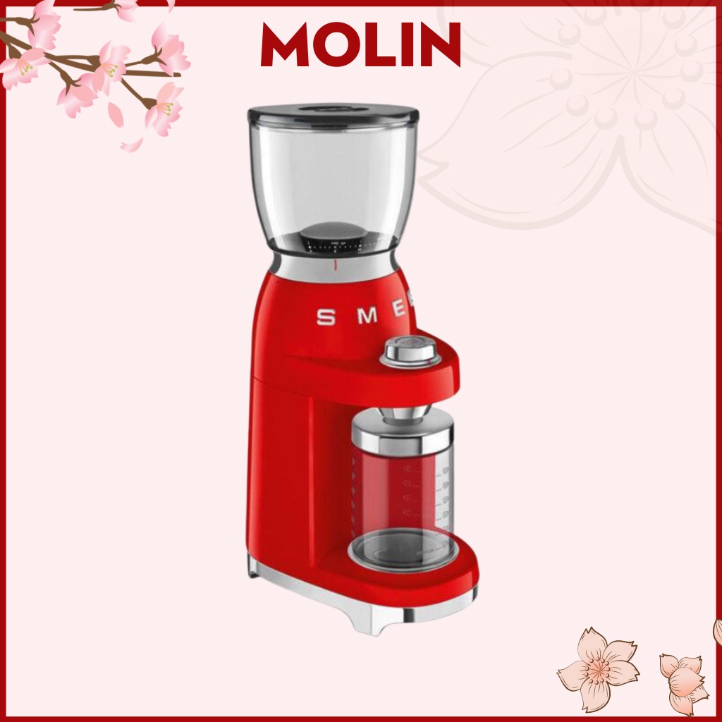 Máy Xay Hạt Cafe Smeg CGF01RDEU màu đỏ
