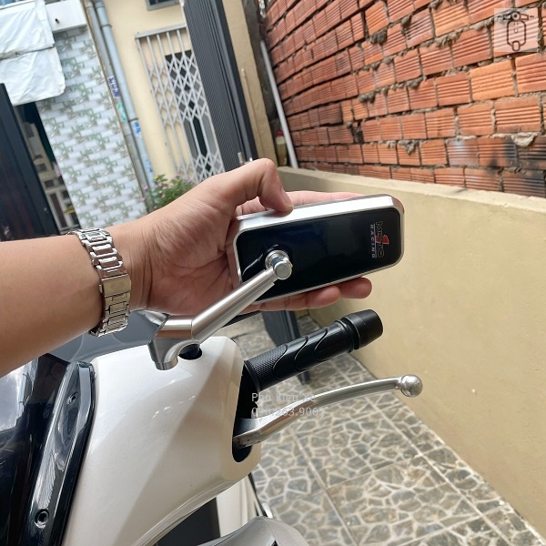 Gương Moto Racing Full CNC Chân Ngắn Hàng Cao Cấp CHo Vespa Honda Yamaha