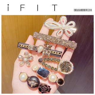 Bộ 5 Kẹp Tóc Ifit Kiểu Dáng Hình Học Đính Đá Ngọc Trai Nhân Tạo Phong Cách Hàn Quốc Cho Phụ Nữ