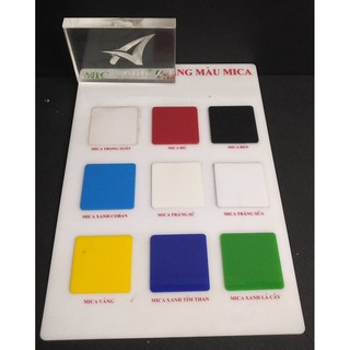 Bộ 5 Tấm nhựa mica màu các cỡ dày 1.8mm