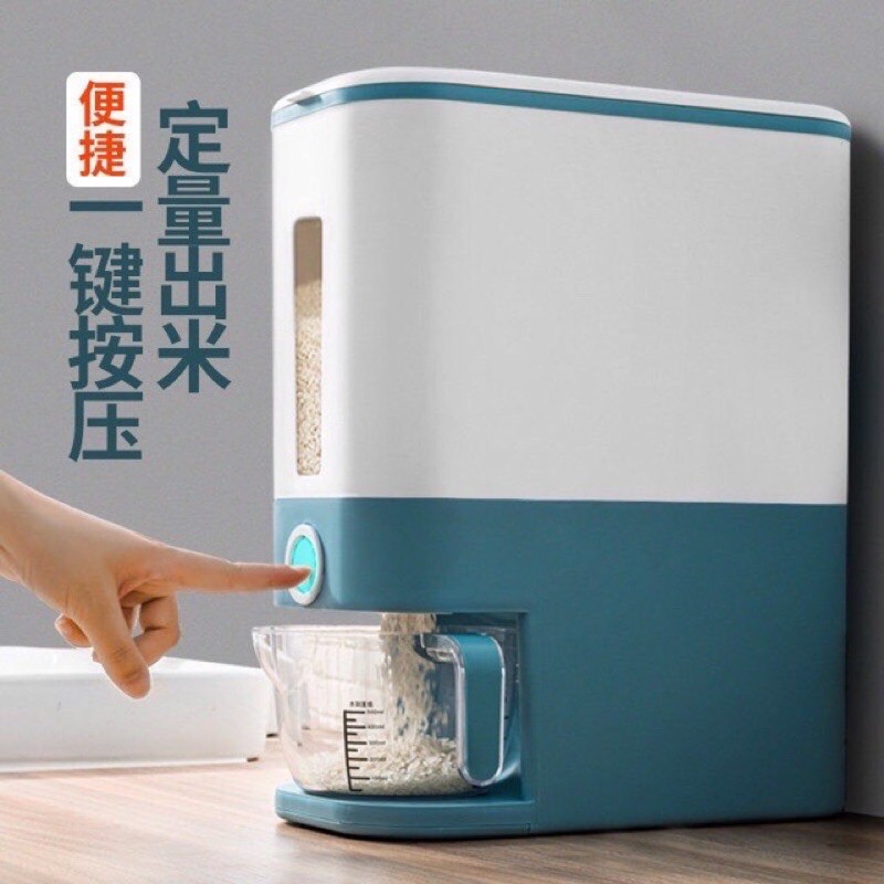 Thùng đựng gạo 12kg phong cách nhật bản sang trọng