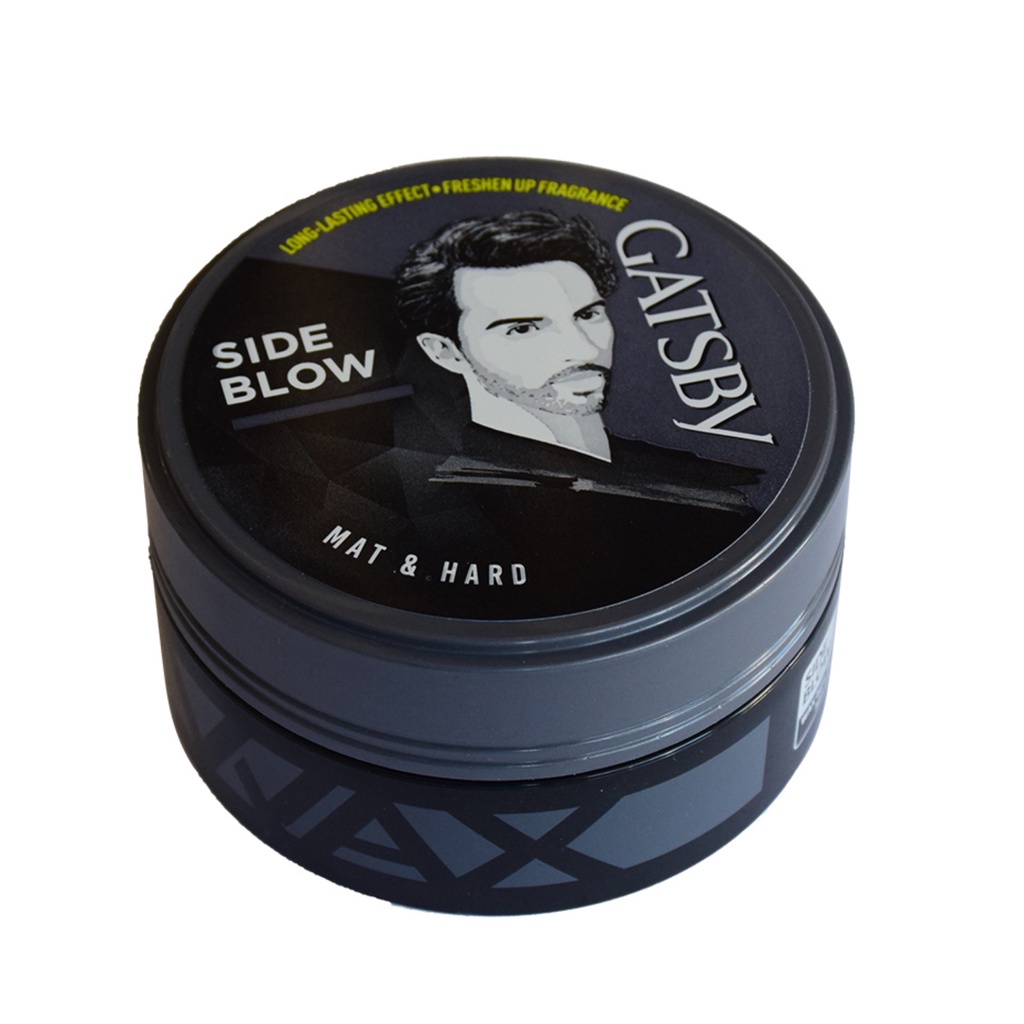 Sáp tạo kiểu tóc Gatsby MAT &amp; HARD Side Blow (Đen) 75g