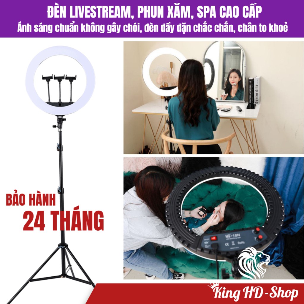 Đèn phun xăm chuyên dụng livestream, nối mi, make up, chụp ảnh chuyên nghiệp hàng cao cấp