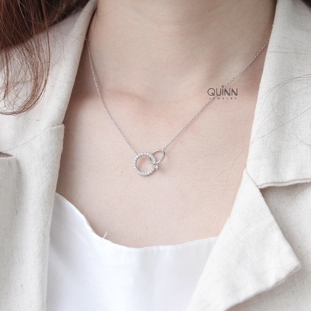 Dây chuyền Together, Dây chuyền bạc 925 vòng tròn đính đá