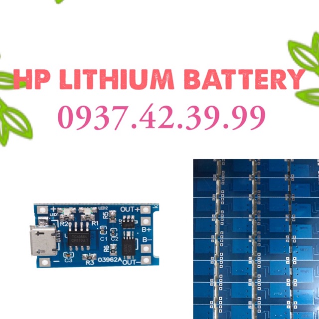 Mạch sạc pin 1S 1A Micro TP4056