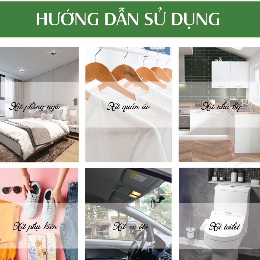 Bình xịt phòng 100ml tinh dầu Sả Chanh/ Bạc Hà/ Quế/ Lavender/ Bưởi/ Cam ngọt/ hoa lài/ Oải hương - khử mùi và đuổi muỗi