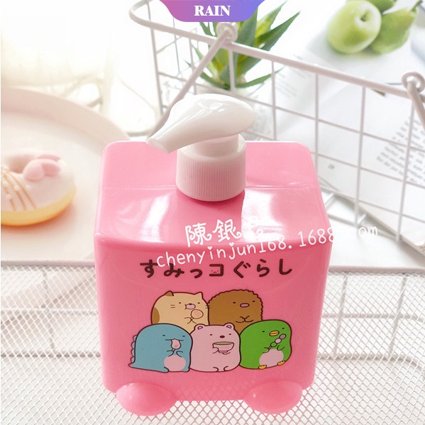 SANRIO 1 Bình Đựng Xà Phòng Rửa Tay Dạng Ấn Hình Nhân Vật Hoạt Hình My Melody Hello Kitty Stitch Dành Cho Trẻ Em