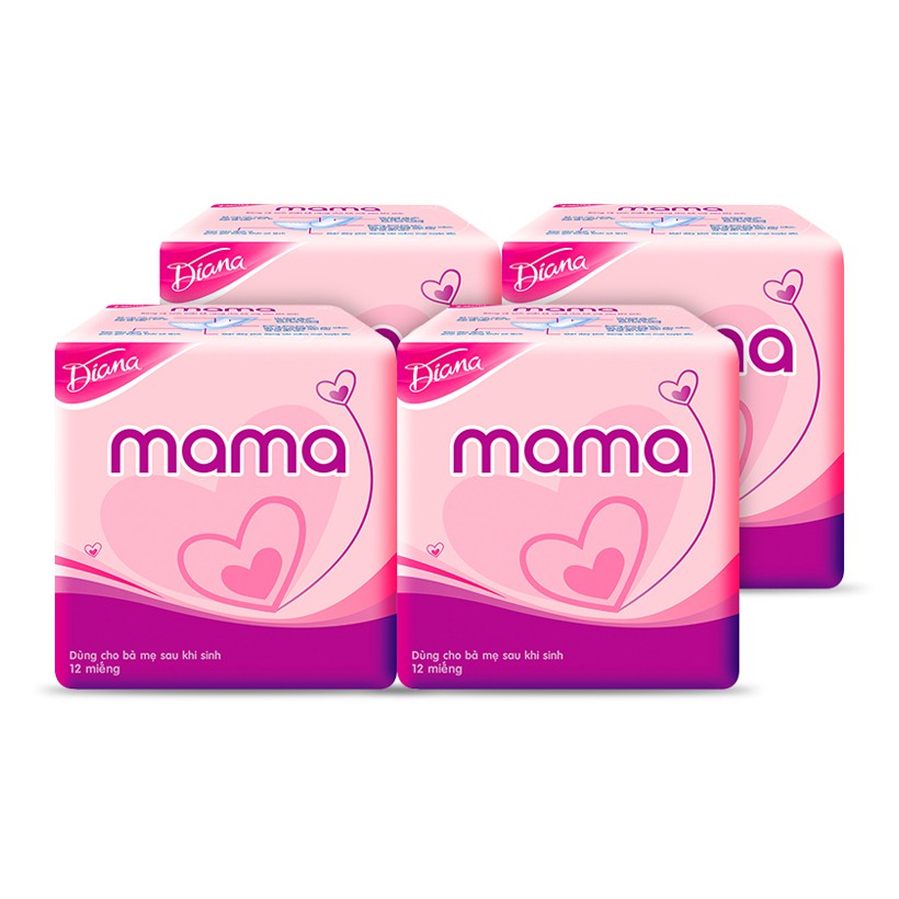 BĂNG VỆ SINH DIANA MAMA 12 MIẾNG