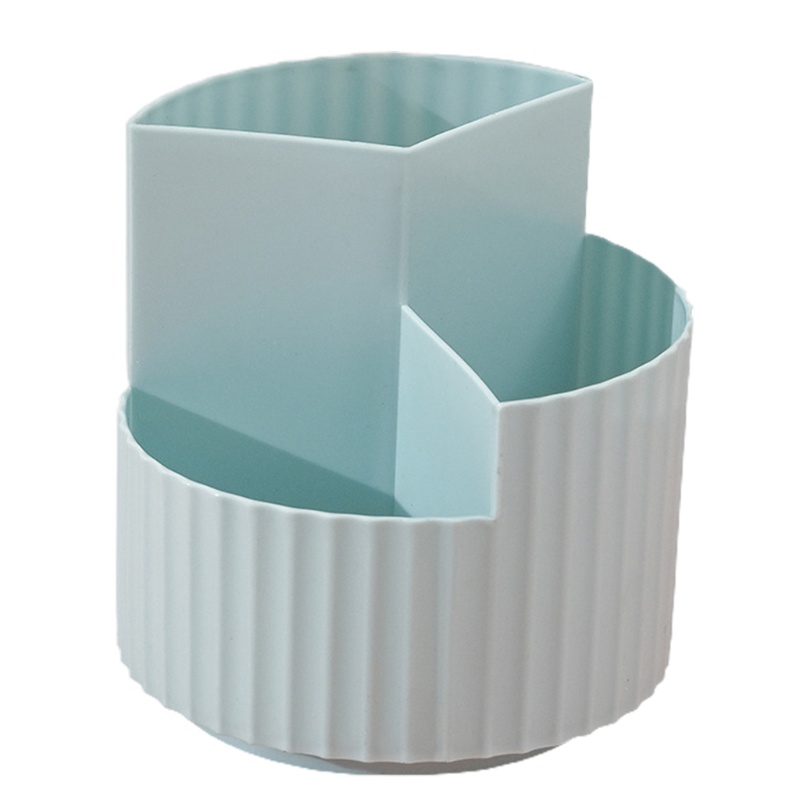 Giá Đỡ Bút / Cọ Trang Điểm 3 Ngăn Xoay 360 Độ Tiện Dụng Cho Gia Đình / Văn Phòng
