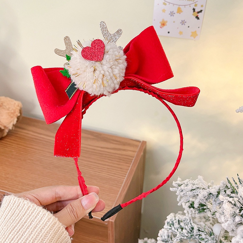 Băng Đô Sừng Tuần Lộc Phụ Kiện Chụp Ảnh Giáng Sinh