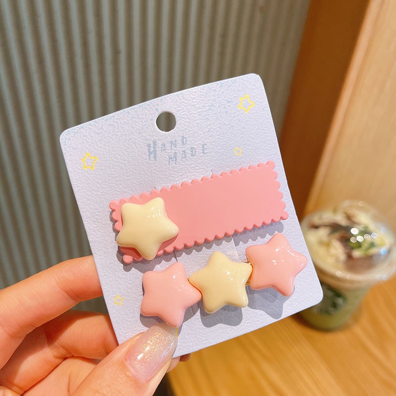 Kẹp tóc đôi dễ thương kiểu Hàn Quốc dành cho bé gái