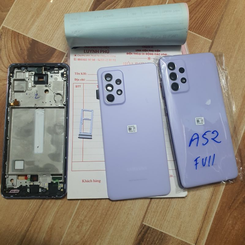 Vỏ samsung A52 zin có khung sườn khay sim BAO TEST