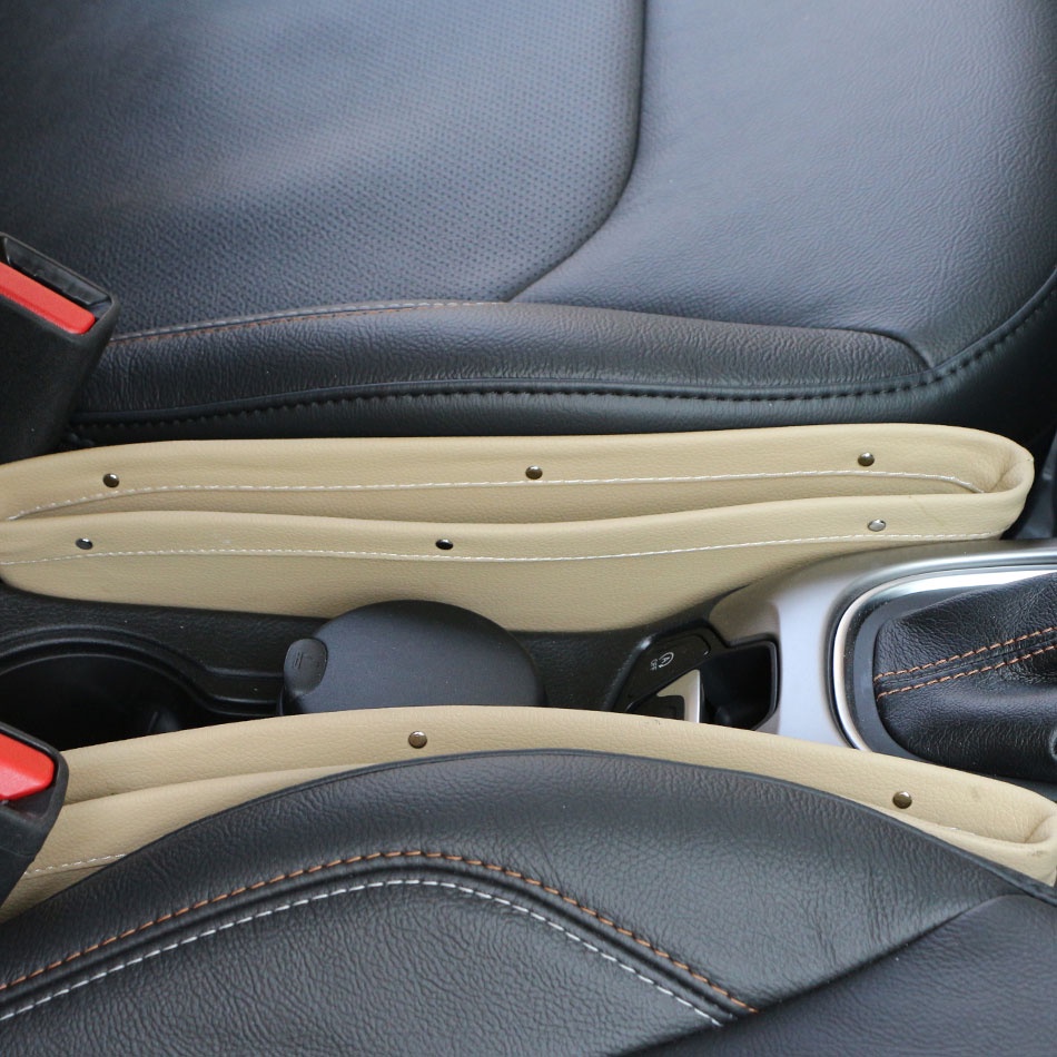 Hộp Đựng Đồ Dùng Bằng Da PU Gắn Khe Hở Ghế Ngồi Xe Hơi Cho Nissan/Honda/Toyota/Mazda/Proton/Perodua