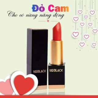Son lì Noblack màu đỏ cam cá tính