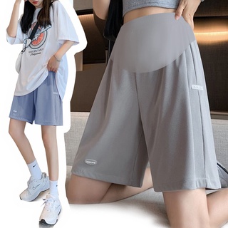 NSCAT-Quần đùi dành cho bà bầu, mỏng, thường, thời trang, rộng rãi, ice silk size lớn