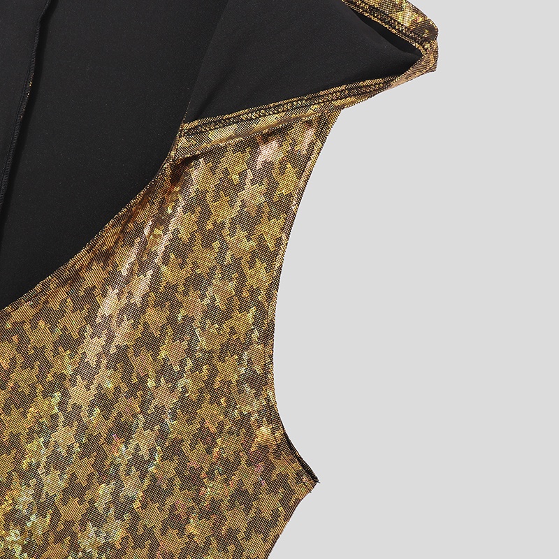 INCERUN Jumpsuit Không Tay Cổ Chữ V Trong Suốt Cho Nam