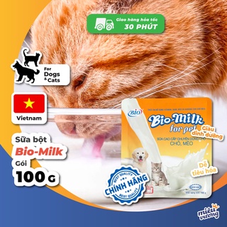 Sữa bột Biomilk bổ sung dinh dưỡng cho chó mèo [Gói 100g]