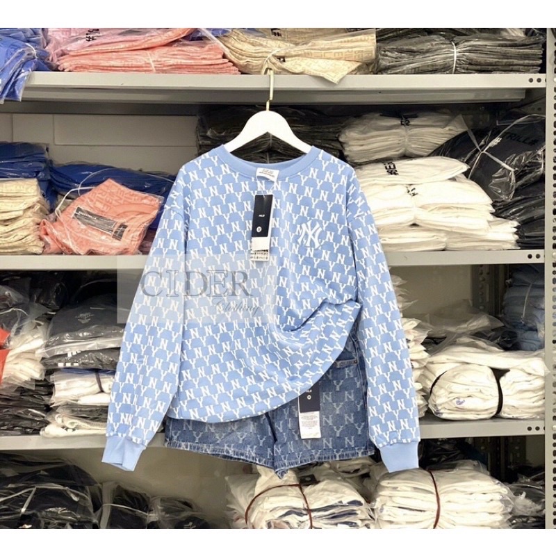 Áo sweater MLB hoạt tiết NY