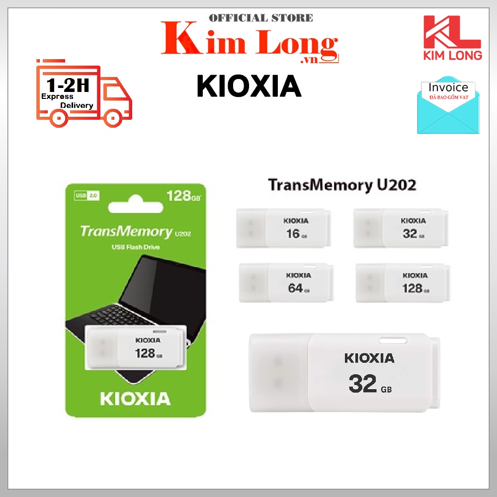 USB Kioxia  - 16GBI32GBI64GB - Sản xuất tại Nhật Bản- Bảo Hành 5 Năm- Chính Hãng FPT