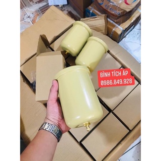 Bình tích áp máy bơm tăng áp ( đầu ren inox kèm zoăng cao su, khoá van bằng đồng chống rỉ, sơn tĩnh điện công nghệ cao)