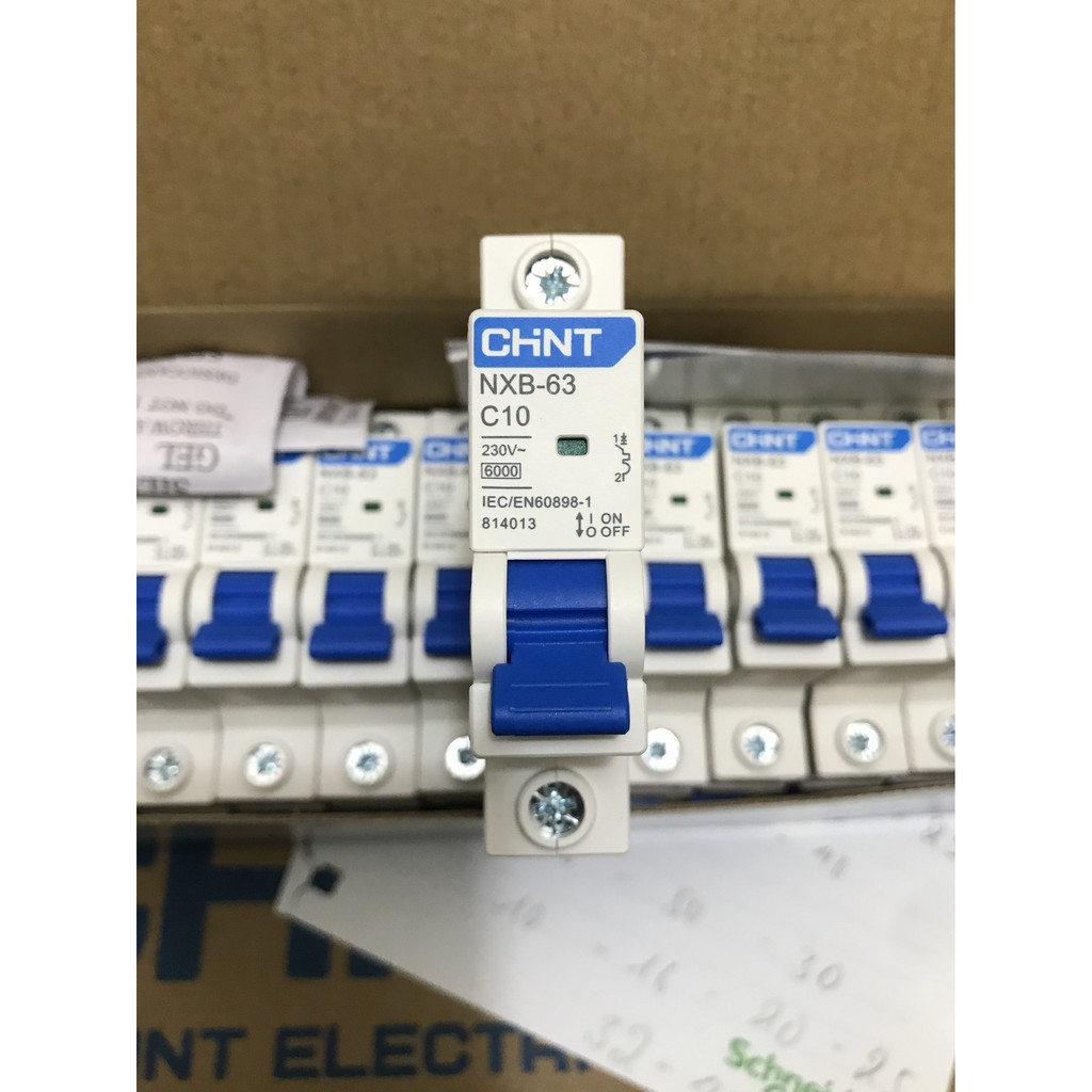 Chint MCB Aptomat Át cài 1P NXB-63 C6~C63 6A~63A 1 pha