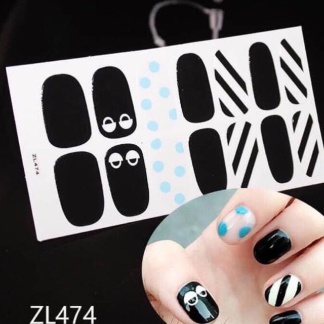 Vỉ Nail dán móng Xịn Sò bền 30 ngày 💥(được chọn mẫu)