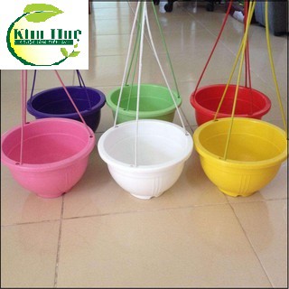 Combo 10 Chậu treo kiểu bí ngô hàng đẹp, chuyên cho cây hoa cảnh.