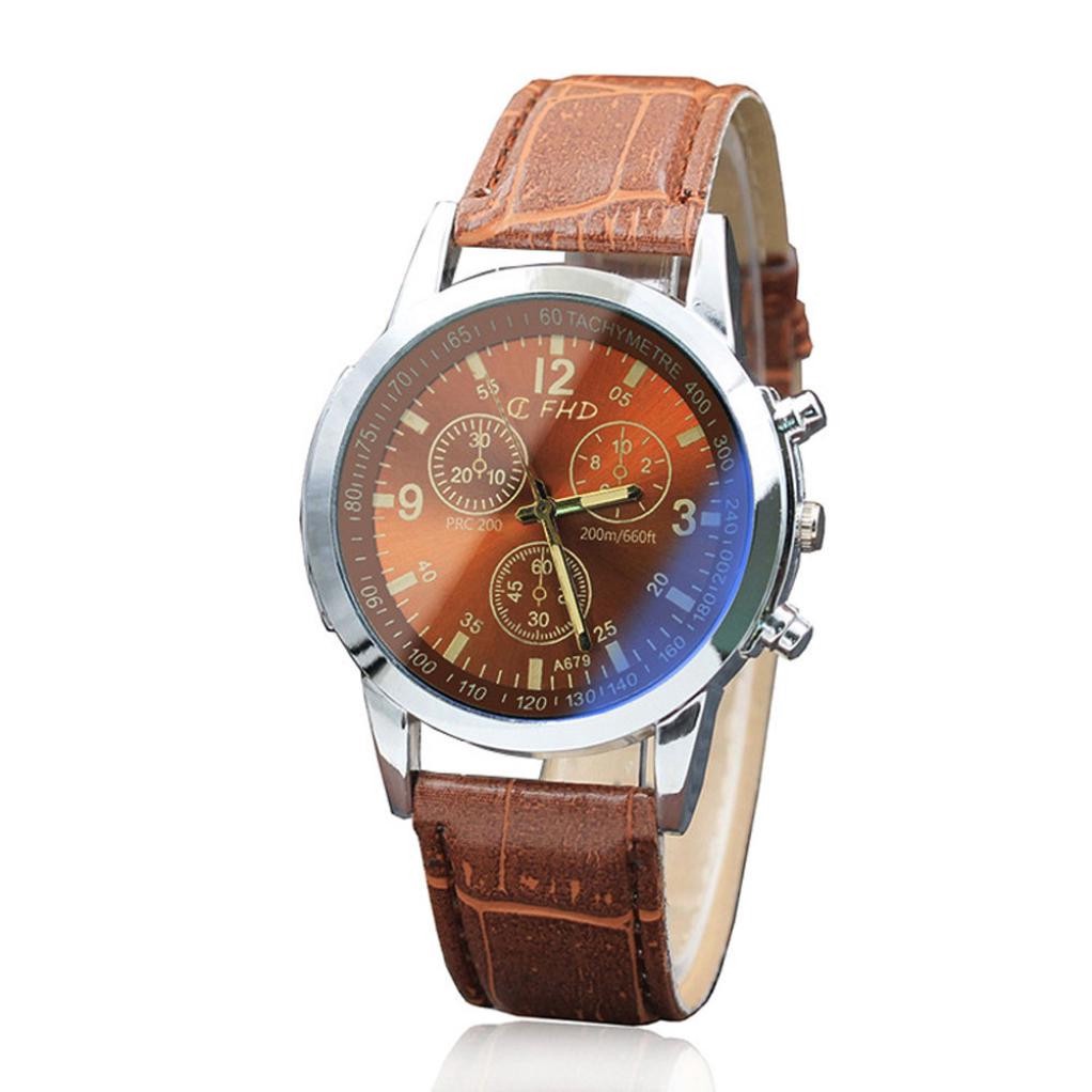 Đồng hồ quartz chạy kim với dây đeo da | BigBuy360 - bigbuy360.vn