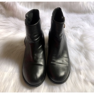 💚👢 (Giày si nữ hiệu vintage- secondhand) Giày bốt da nữ hiệu Nhật•