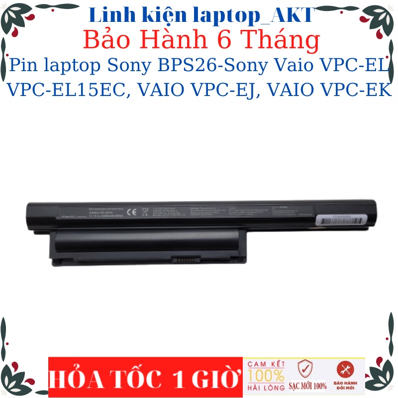 Pin laptop Sony BPS26-Sony Vaio VPC-EL VPC-EL15EC, VAIO VPC-EJ, VAIO VPC-EK