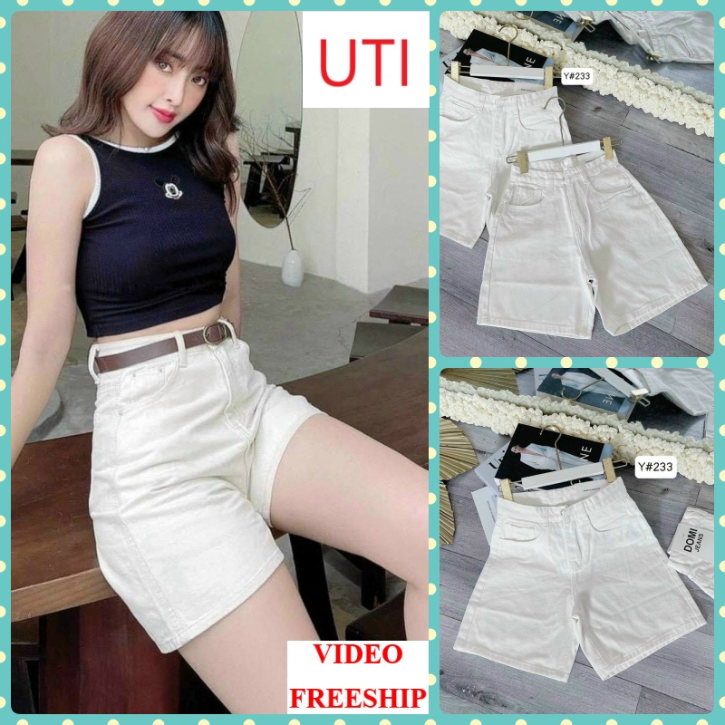 QUẦN JEANS NGỐ LỬNG NỮ FORM RỘNG LAI CUỐN MÀU TRẮNG LAI CUỐN MỀM MỊN ĐẲNG CẤP SIÊU PHÁ CÁCH UTI