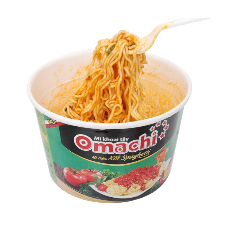 Thùng 12 hộp mì trộn omachi vị spaghetti 105g/hộp