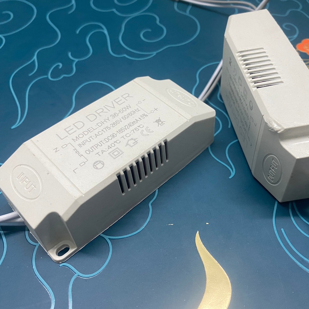 Tăng phô, chấn lưu, biến áp điện tử, nguồn driver cho đèn LED công suất 4-7W, 8-24W, 25-36W, 36-50W, 40-60W - LIYO