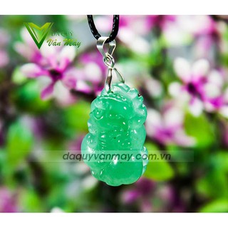 vòng cổ tỳ hưu màu xanh  mang may mắn