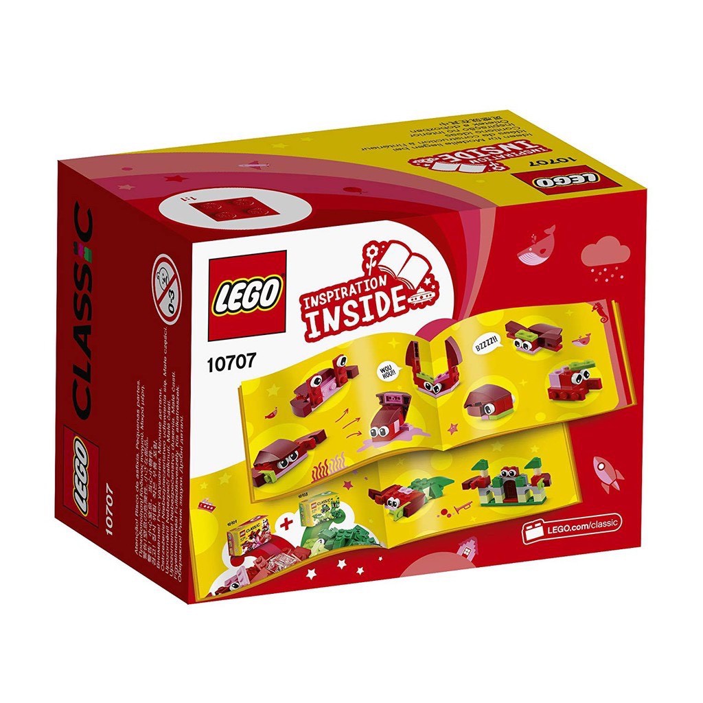 LEGO CLASSIC Hộp Lắp Ráp Màu Đỏ 10707 (55 chi tiết)