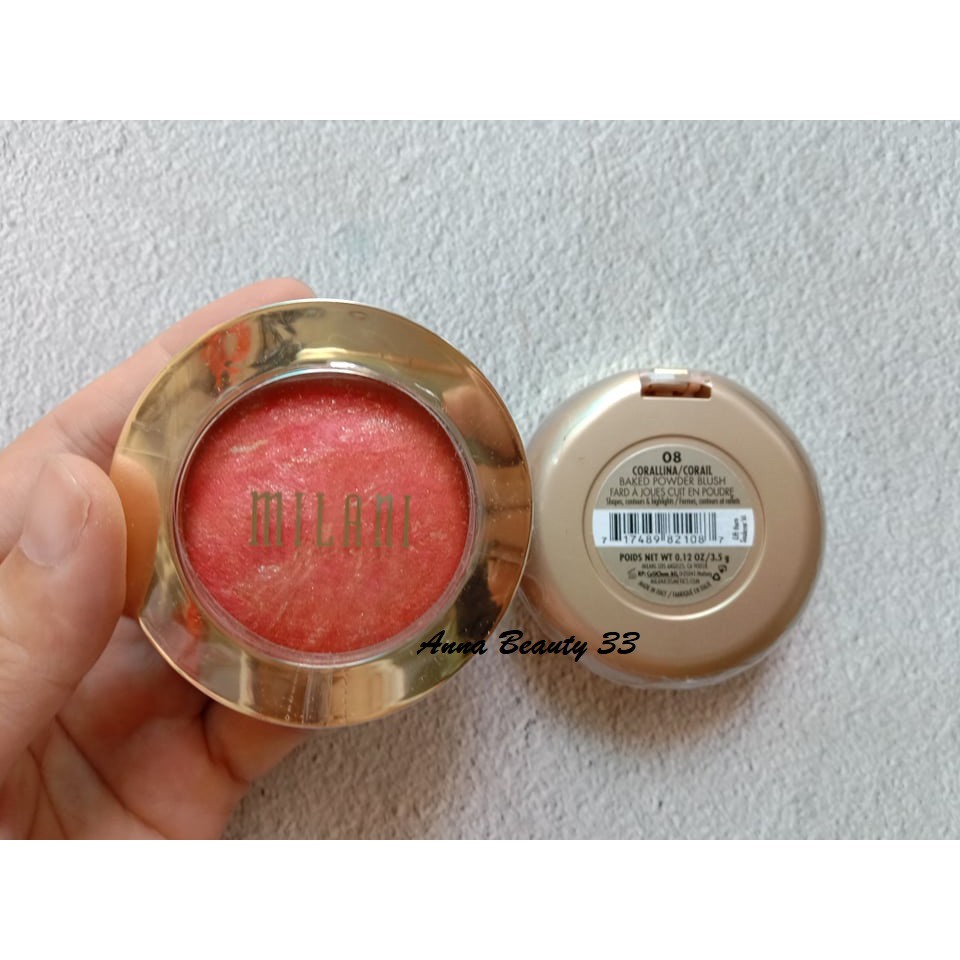 [ Ảnh Chụp Thật ] Phấn Má Hồng Milani Baked Powder Blush