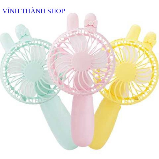 [ Hot ] Quạt cầm tay mini tích điện có kèm cáp sạc siêu mát - có kèm ảnh thật