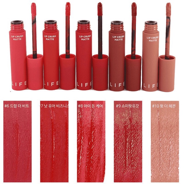 SON KEM LÌ IT’S SKIN LIFE COLOR LIP CRUSH MATTE