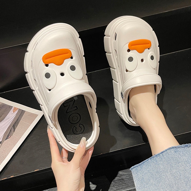 Giày Sandal Đế Dày Chống Trượt Thời Trang Đi Biển Mùa Hè Dễ Thương Cho Nữ