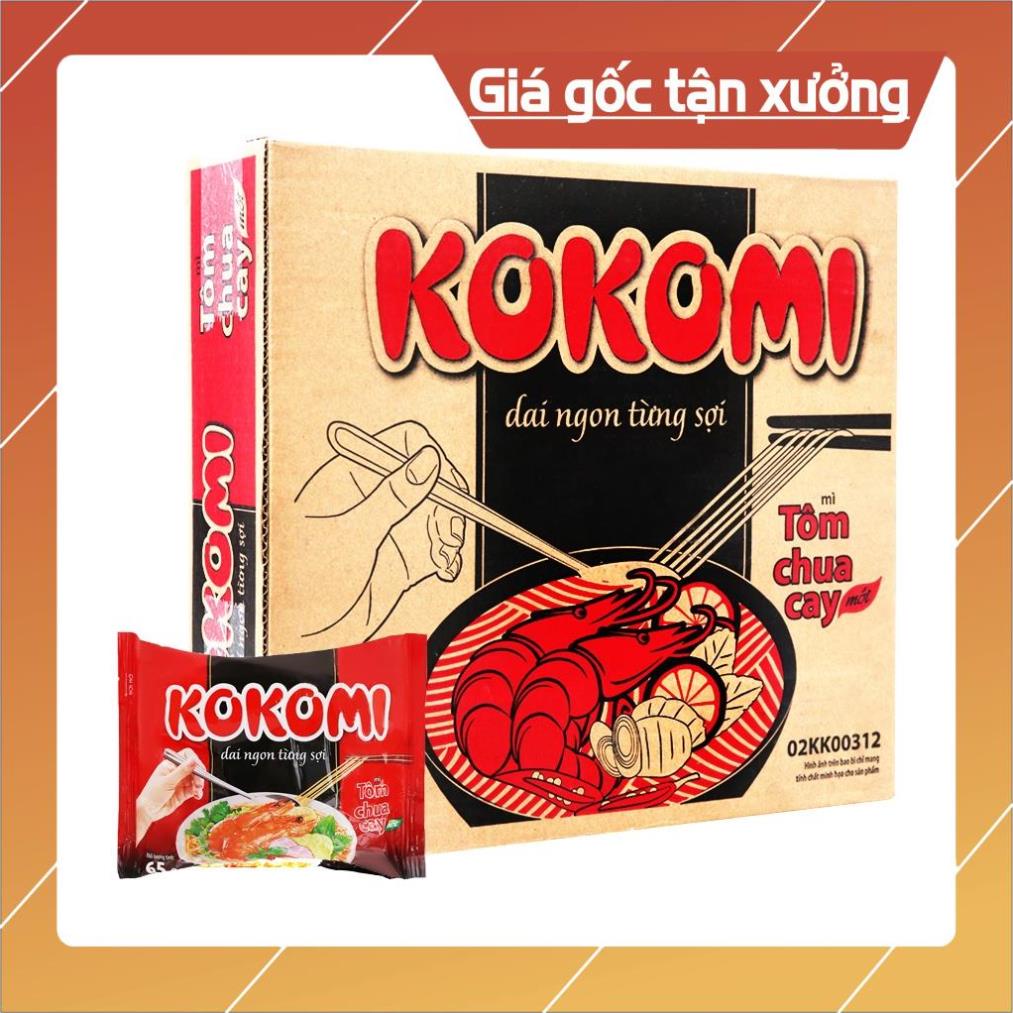 [ICLN9 giảm 5K cho đơn hàng 50k]  Mì tôm kokomi 65g (30g/t) nhãn hàng Masan, thương hiệu kokomi
