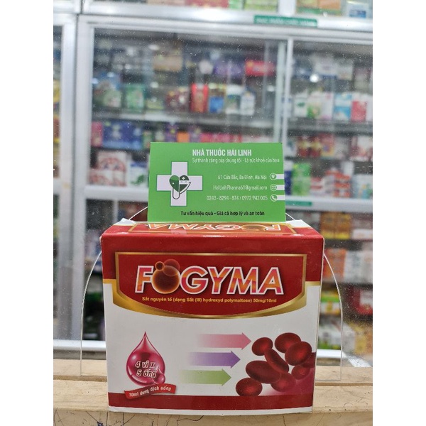 [CHÍNH HÃNG] SẮT FOGYMA - Sắt nước bổ sung cho cơ thể (Hộp 20 ống)