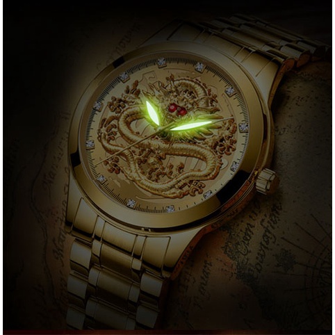 Đồng Hồ Nam Chính Hãng FNGREEN Dây Thép Cao Cấp Mặt Rồng Vàng Đẹp Giá Rẻ,Phong Cách Cho Doanh Nhân | BigBuy360 - bigbuy360.vn